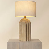 Ancona Table Lamp, Travertine