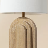 Ancona Table Lamp, Travertine