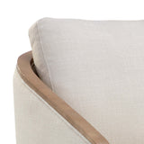 Tasia Swivel Lounge Chair, Effie Linen
