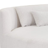 Laken RAF Chaise Sectional, Copenhagen White-Furniture - Sofas-High Fashion Home