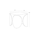 Amarula Side Table, Dark Brown