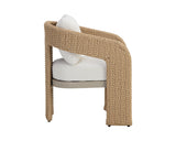 Pylos Outdoor Dining Armchair, Natural/Louis Cream, Set of 2-Furniture - Dining-High Fashion Home