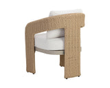 Pylos Outdoor Dining Armchair, Natural/Louis Cream, Set of 2-Furniture - Dining-High Fashion Home