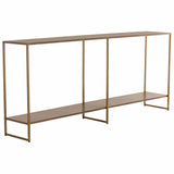 Eiffel Console Table, Antique Brass-Furniture - Accent Tables-High Fashion Home