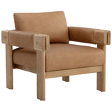 Carmichael Leather Chair, Ludlow Sesame-Furniture - Chairs-High Fashion Home