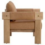 Carmichael Leather Chair, Ludlow Sesame-Furniture - Chairs-High Fashion Home