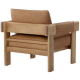 Carmichael Leather Chair, Ludlow Sesame-Furniture - Chairs-High Fashion Home