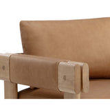 Carmichael Leather Chair, Ludlow Sesame-Furniture - Chairs-High Fashion Home