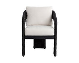 Pylos Outdoor Dining Armchair, Black/Louis Cream, Set of 2-Furniture - Dining-High Fashion Home