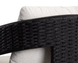 Pylos Outdoor Dining Armchair, Black/Louis Cream, Set of 2-Furniture - Dining-High Fashion Home