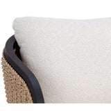 Bora Outdoor Swivel Chair, Louis Cream-Furniture - Chairs-High Fashion Home