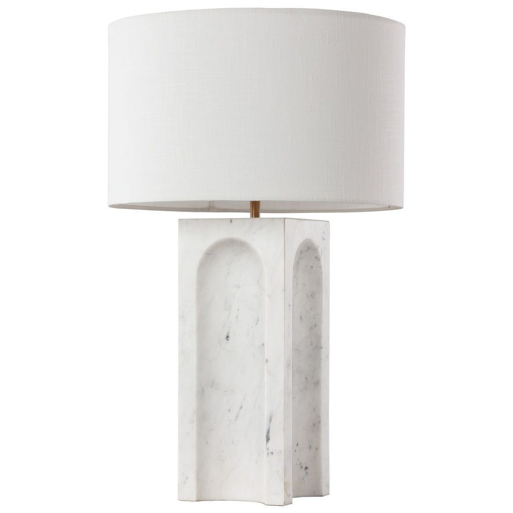 Rohe Table Lamp, White Marble