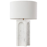 Rohe Table Lamp, White Marble