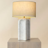 Rohe Table Lamp, White Marble
