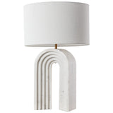 Sensi Table Lamp, White Marble