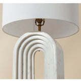 Sensi Table Lamp, White Marble