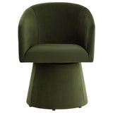 Etta Swivel Dining Chair, Moss Green, Set of 2