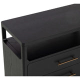 Danette Nightstand, Black-Furniture - Bedroom-High Fashion Home