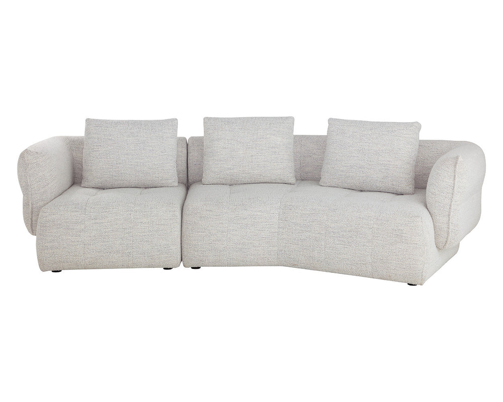 Emmeline Sofa, Merino Cotton-Furniture - Sofas-High Fashion Home