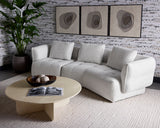 Emmeline Sofa, Merino Cotton-Furniture - Sofas-High Fashion Home