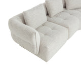 Emmeline Sofa, Merino Cotton-Furniture - Sofas-High Fashion Home