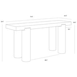 Ardi Console Table, Crema Breccia Marble