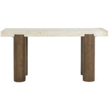 Ardi Console Table, Crema Breccia Marble