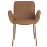 Lucano Arm Chair, Milliken Cognac