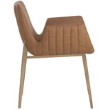Lucano Arm Chair, Milliken Cognac