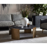 Gallus Coffee Table, Carbon-Furniture - Accent Tables-High Fashion Home