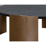 Gallus Coffee Table, Carbon-Furniture - Accent Tables-High Fashion Home