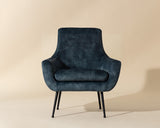 Aletta Lounge Chair, Nono Petrol-Furniture - Chairs-High Fashion Home