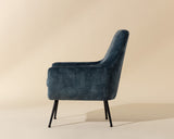 Aletta Lounge Chair, Nono Petrol-Furniture - Chairs-High Fashion Home