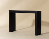 Axle Outdoor Console Table, Black-Furniture - Accent Tables-High Fashion Home
