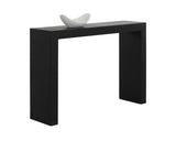 Axle Outdoor Console Table, Black-Furniture - Accent Tables-High Fashion Home