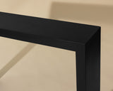 Axle Outdoor Console Table, Black-Furniture - Accent Tables-High Fashion Home