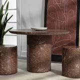 Riva Stool, Mocha Marble Look