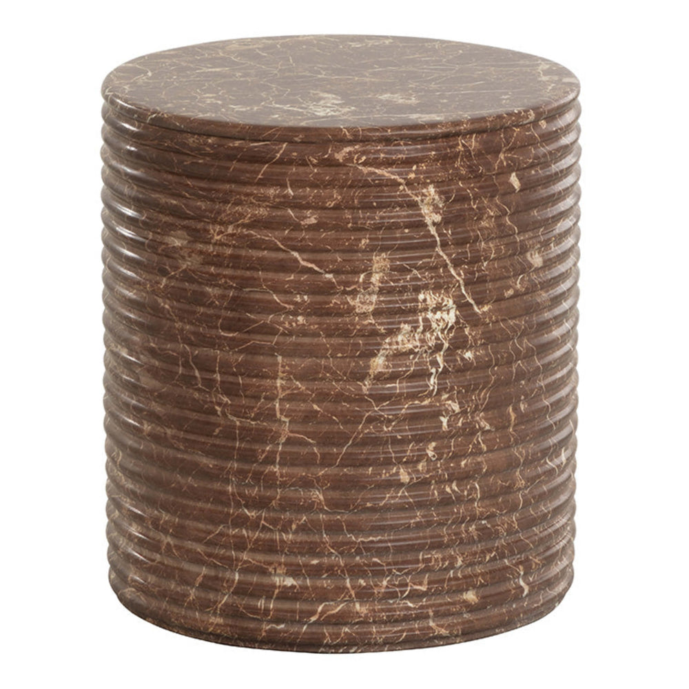 Riva Stool, Mocha Marble Look