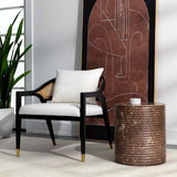 Riva Stool, Mocha Marble Look