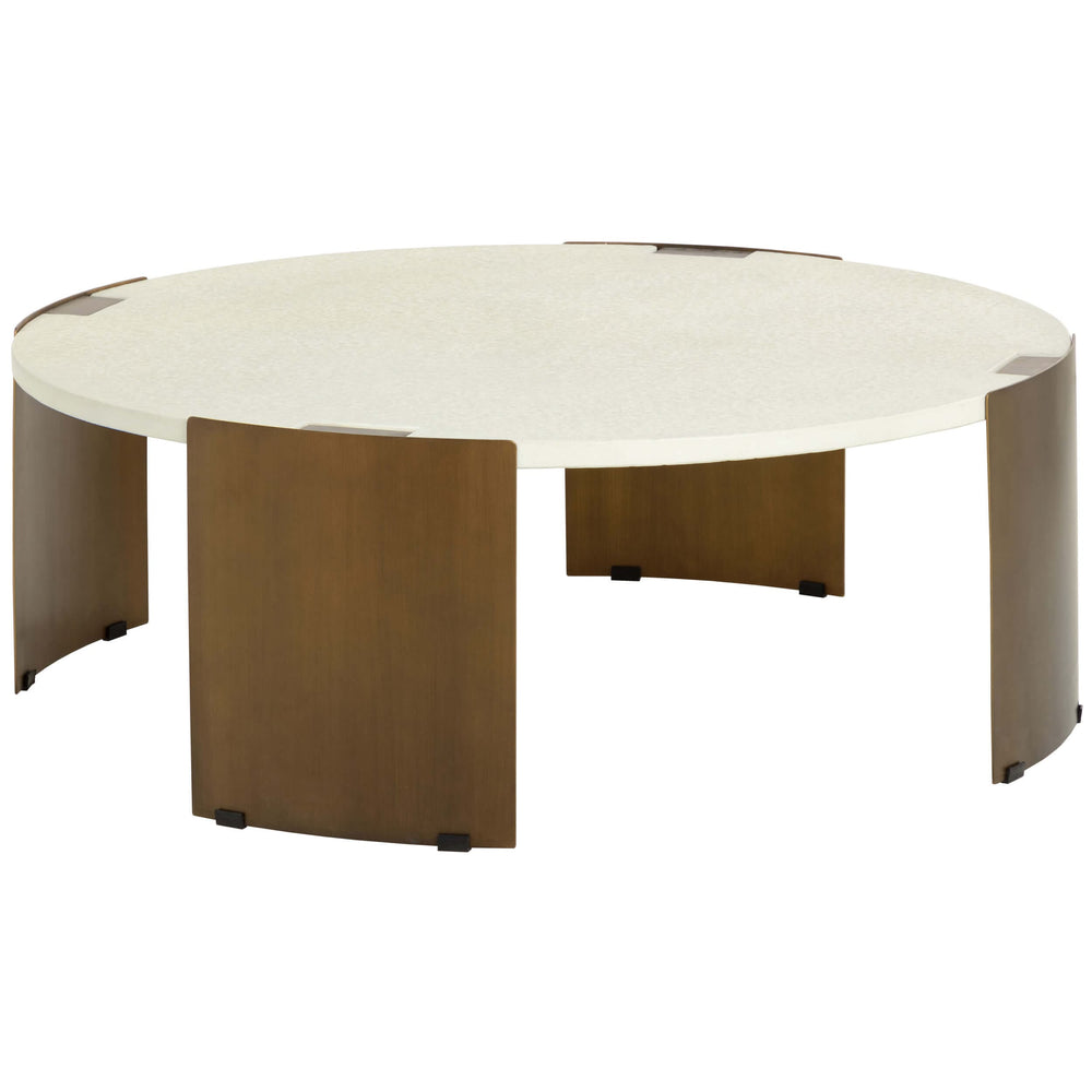 Gallus Coffee Table, Bone-Furniture - Accent Tables-High Fashion Home
