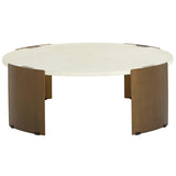 Gallus Coffee Table, Bone-Furniture - Accent Tables-High Fashion Home