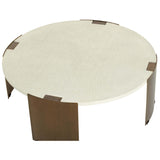 Gallus Coffee Table, Bone-Furniture - Accent Tables-High Fashion Home