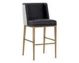 Joplin Barstool, Cantina Black/Vera White Pepper-Furniture - Dining-High Fashion Home