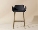 Lucano Bar & Counter Stool, Bravo Black-Furniture - Dining-High Fashion Home