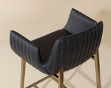 Lucano Bar & Counter Stool, Bravo Black-Furniture - Dining-High Fashion Home