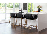 Lucano Bar & Counter Stool, Bravo Black-Furniture - Dining-High Fashion Home