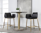 Lucano Bar & Counter Stool, Bravo Black-Furniture - Dining-High Fashion Home