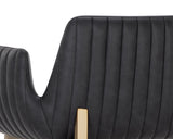 Lucano Bar & Counter Stool, Bravo Black-Furniture - Dining-High Fashion Home
