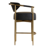 Heloise Counter Stool, Bravo Black-Furniture - Dining-High Fashion Home