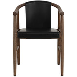Aran Leather Dining Armchair, Onyx, Set of 2